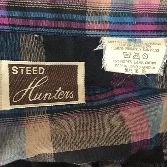 Vintage Western Pearl Snap Plaid Rodeo Shirt - Picture 7 of 8